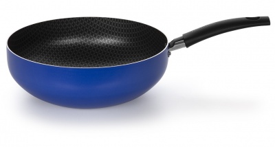 Frigideira Wok Atiaderente 24 Azul